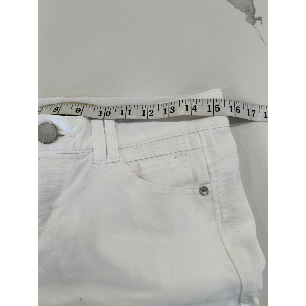 Democracy Ab Solution White Skinny Jeans Womens Size 6 Stretch Slim Denim Pants - Picture 5 of 6